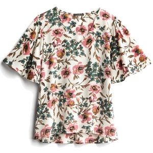 NWOT West Kei Calvita V Neck Blouse